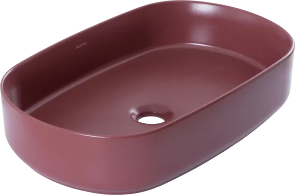 Накладная раковина Allen Brau Fantasy Oval 55x36, бордо Sancos — Оригинал
