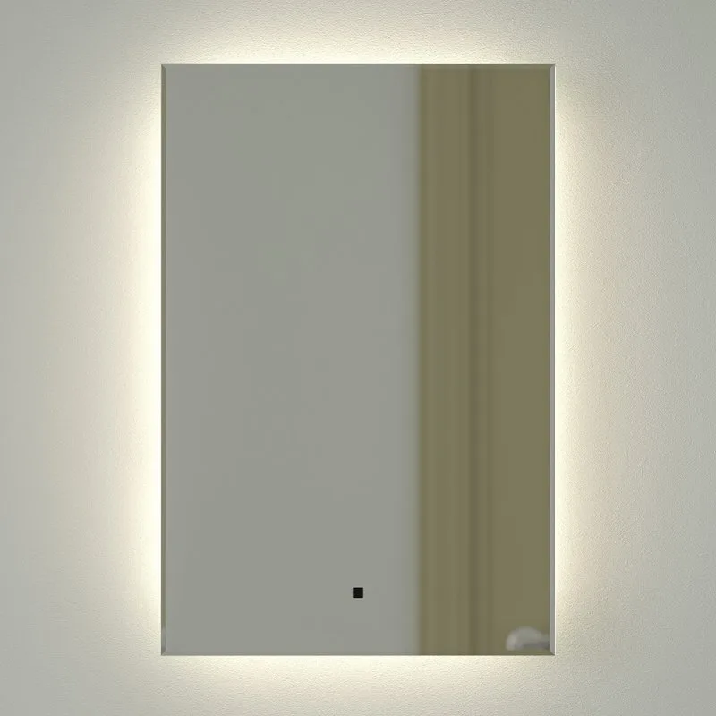 Зеркало Defesto Glow DF 2502R 40х60 с LED-подсветкой, 4 500 K, инфракрасный выключатель