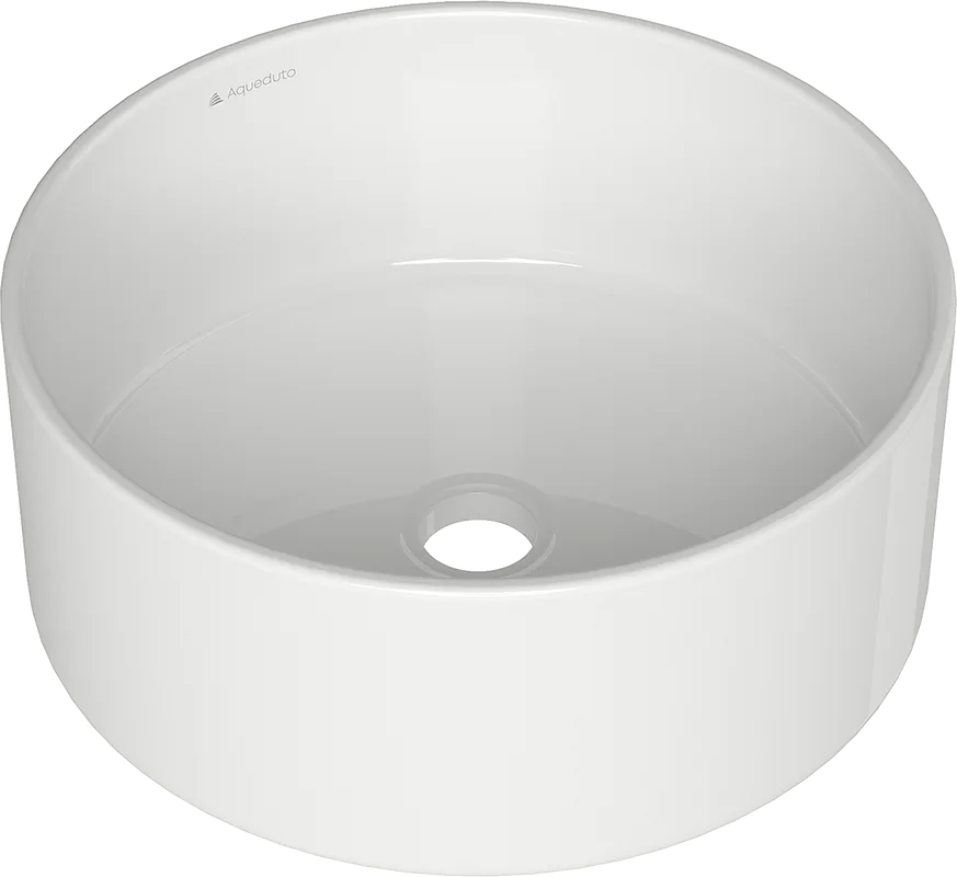 Накладная раковина Aqueduto Espiral ESP0110 40 см белая глянцевая Sancos — официальный сайт