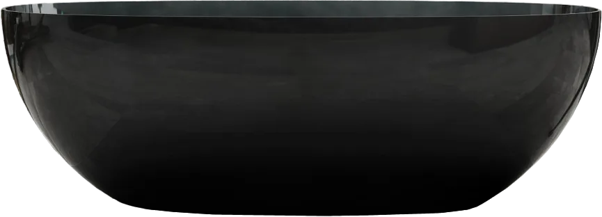 Акриловая ванна Abber Kristall AT9701 Onyx 165x80 см, отдельностоящая, черная, овальная, с донным кл Sancos — официальный сайт