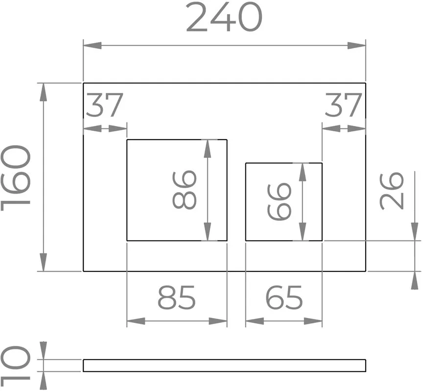 Кнопка смыва RGW SWH 09B черная Sancos — официальный сайт