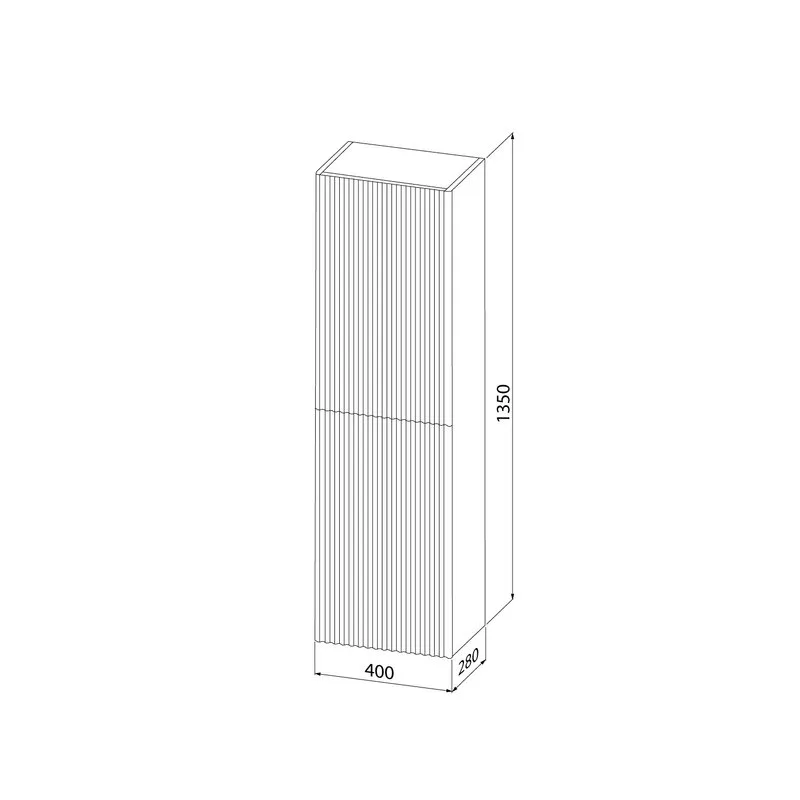 Шкаф-пенал для ванной IDDIS Aiger 40 подвесной, матовый белый soft touch Sancos — официальный сайт