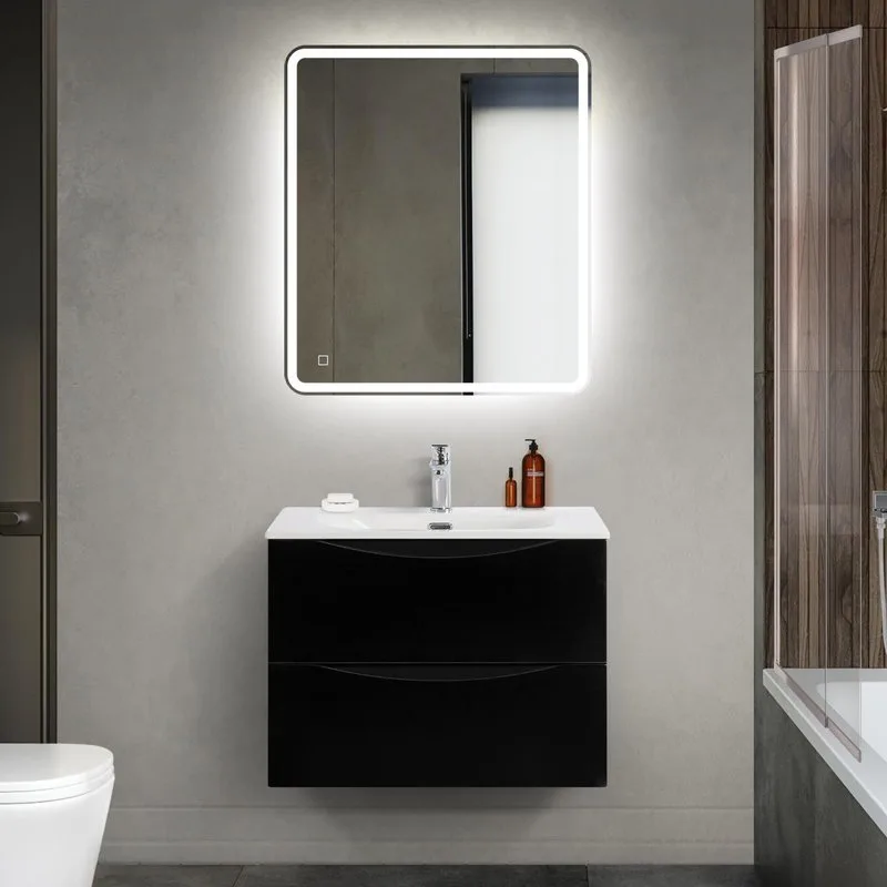 Тумба под раковину без столешницы BelBagno Marino-cer-mini 70 подвесная, nero lucido Sancos — официальный сайт