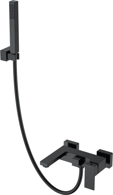 Смеситель для ванны с душем Boheme Qubic 473-B, matt black Sancos — официальный сайт