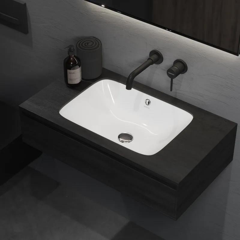 Раковина Berges Ego 55x41, глянцевая белая Sancos — официальный сайт
