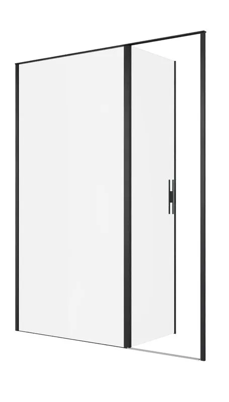 Душевая дверь в нишу Allen Brau Priority 3.31039.BBA 160 см, профиль черный браш, стекло прозрачное  Sancos — официальный сайт