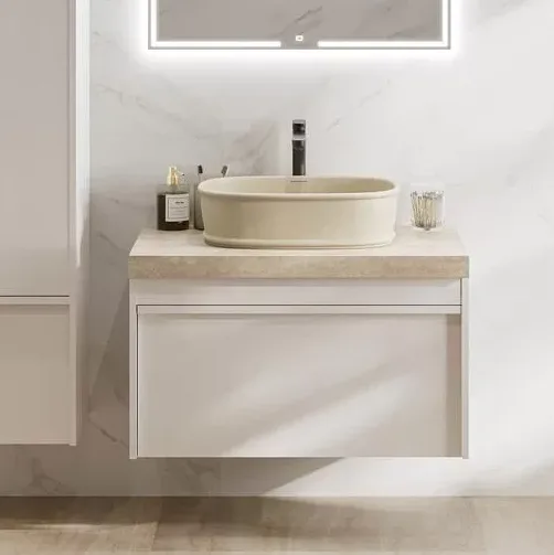 Тумба под раковину без столешницы KERAMA MARAZZI Modula 80 подвесная, глянцевая белая Sancos — официальный сайт