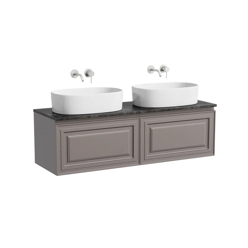 Тумба с раковиной Sancos Very 140 doha soft, столешница черный мрамор TT140A1, раковина CN6075 Sancos — официальный сайт