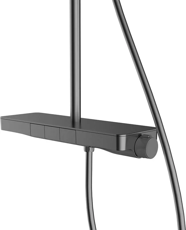 Душевая стойка Vincea Inspire VSFS-3I12TGM, с термостатом, вороненая сталь Sancos — официальный сайт