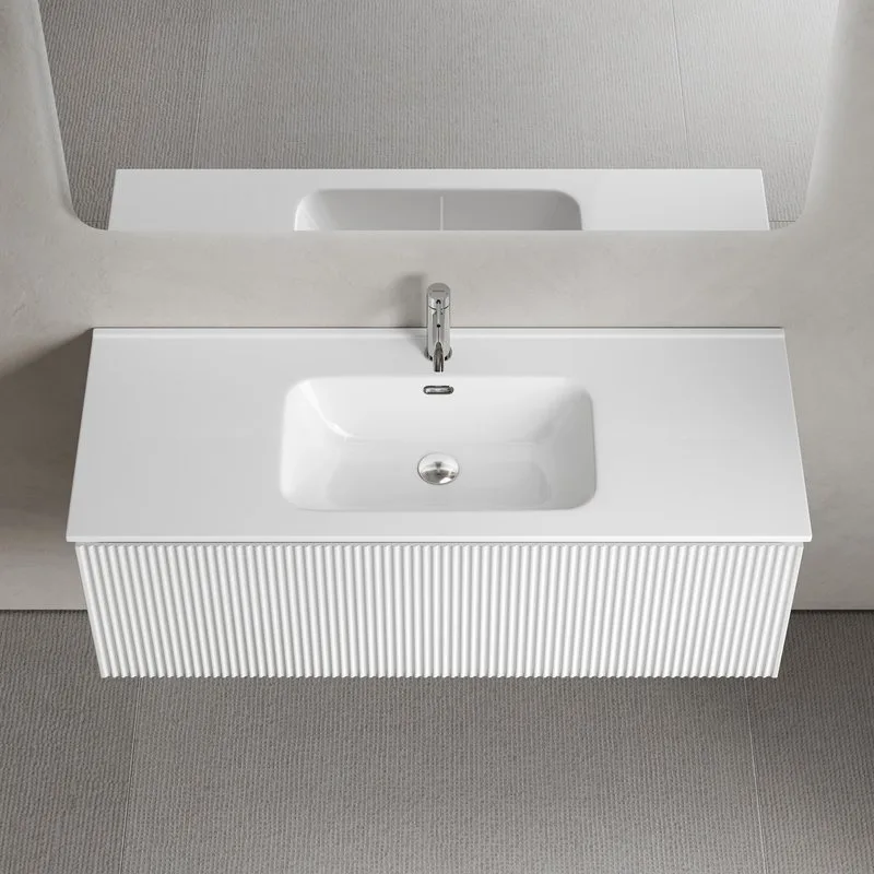Тумба под раковину Sancos Snob R 1.0 120 подвесная Bianco (белый), SNR1.0120W Sancos — официальный сайт