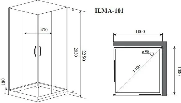 Душевая кабина Timo Premium ILMA101 Sancos — официальный сайт