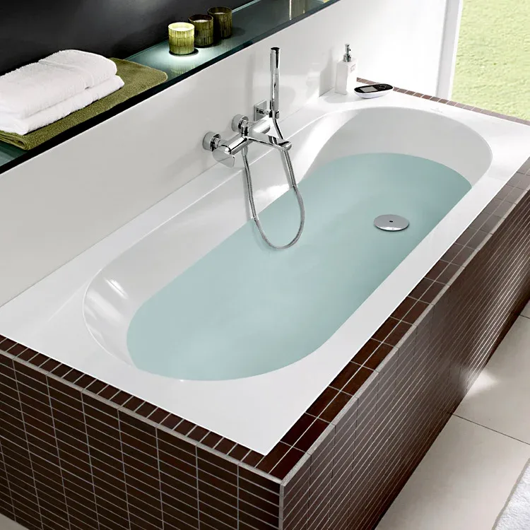 Акриловая ванна Villeroy & Boch Oberon UBQ170OBE2V-01 170x75 см, встраиваемая, на ножках Sancos — официальный сайт