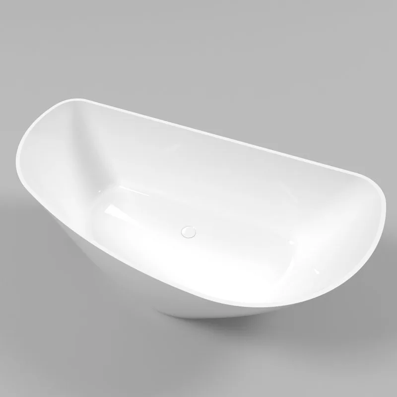 Ванна из искусственного камня WHITECROSS Topaz 170x80 см, отдельностоящая, белая, асимметричная, с д Sancos — официальный сайт