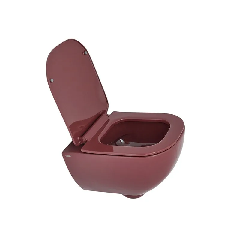Унитаз подвесной Plumberia Selection Ixo ceramica KIT XO5000MG Slim безободковый, с микролифтом, гля Sancos — официальный сайт