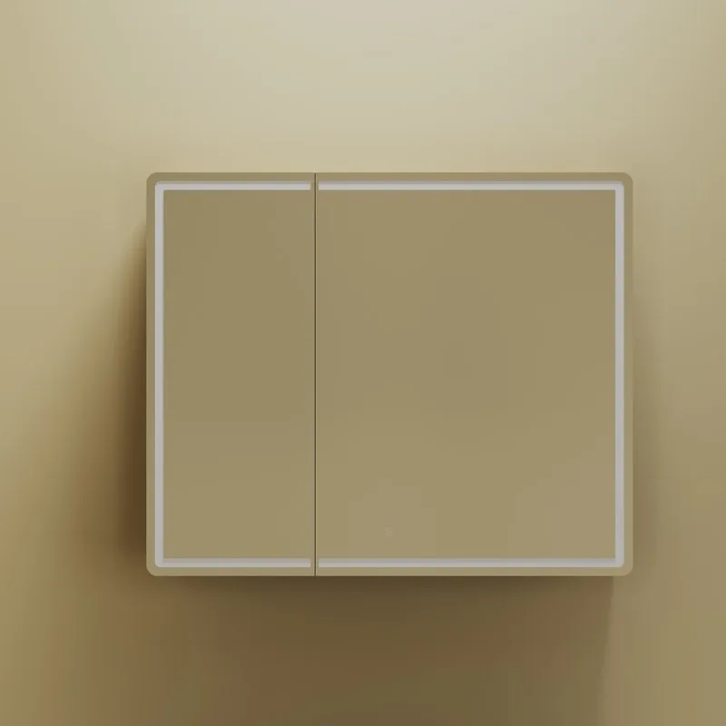 Зеркало-шкаф Sancos Mirror 90 с подсветкой, дуб чарльстон Sancos — официальный сайт