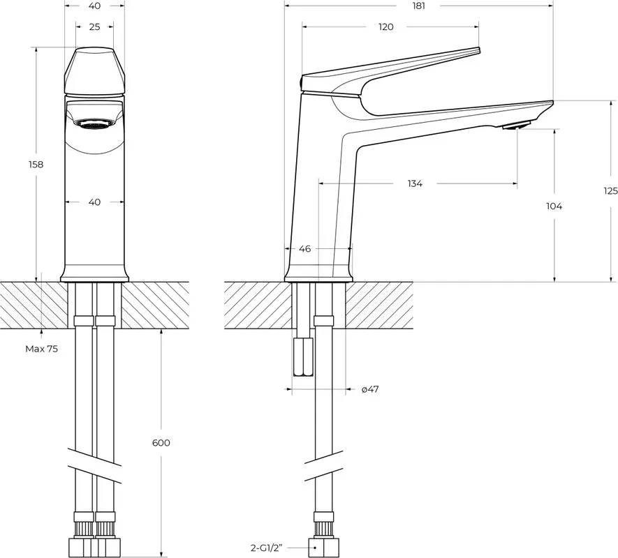 Смеситель для раковины Cezares Liner LS-01-W0 хром Sancos — официальный сайт