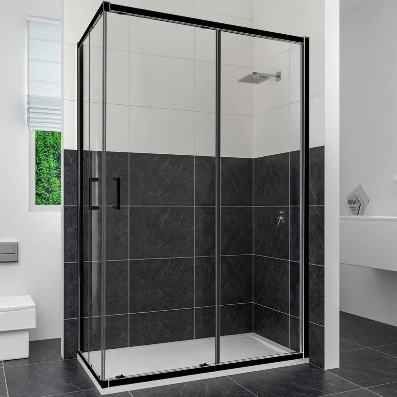 Душевой уголок RGW Classic CL-44-B (885-900)x(985-1000)x1850, профиль черный Sancos — официальный сайт