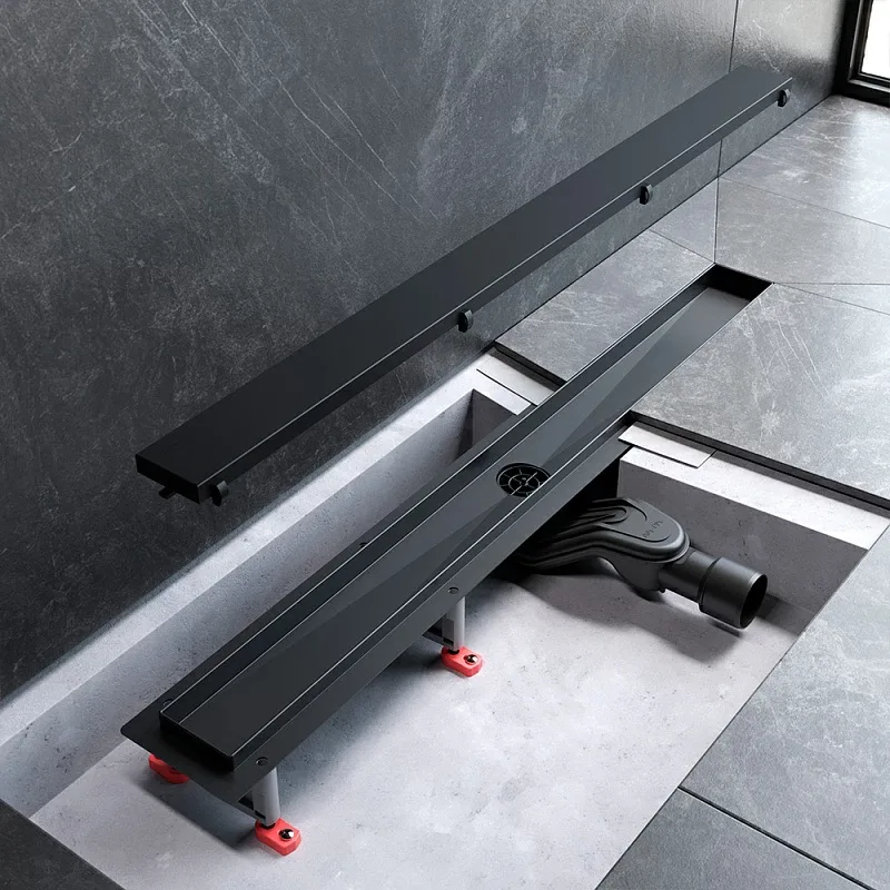 Душевой трап (лоток) AM.PM MasterFlow Tile 80 см, черный матовый Sancos — официальный сайт