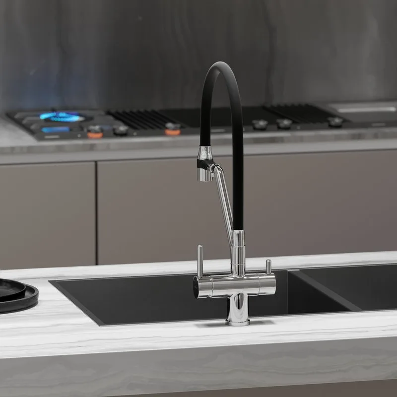 Смеситель для кухни Sancos Dora SC4003CH с гибким изливом, хром Sancos — официальный сайт