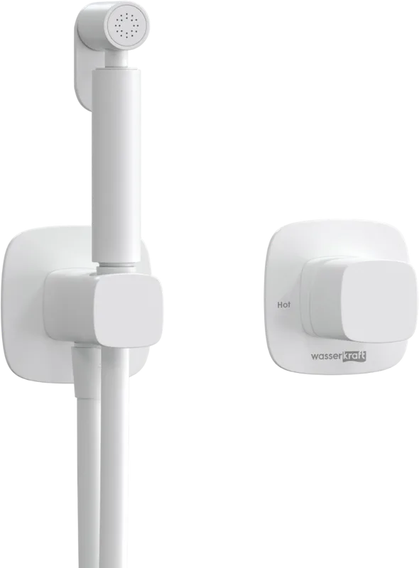 Гигиенический душ Wasserkraft Saale A9551.328.243.232 со смесителем, С ВНУТРЕННЕЙ ЧАСТЬЮ, белый Sancos — официальный сайт