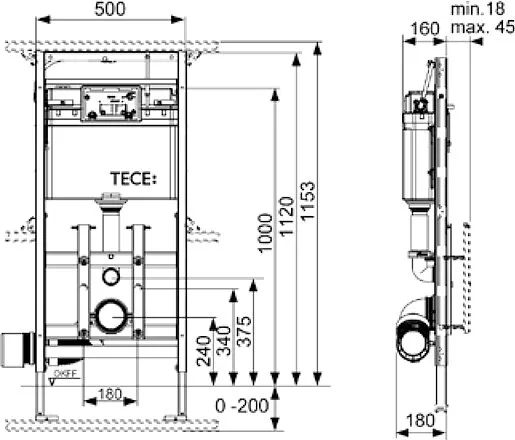 Система инсталляции для унитазов TECE Lux TECElux 9600200 Sancos — официальный сайт