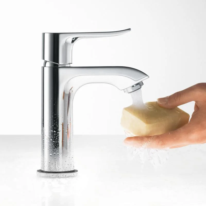 Смеситель для раковины Hansgrohe Metris 31186000 Sancos — официальный сайт