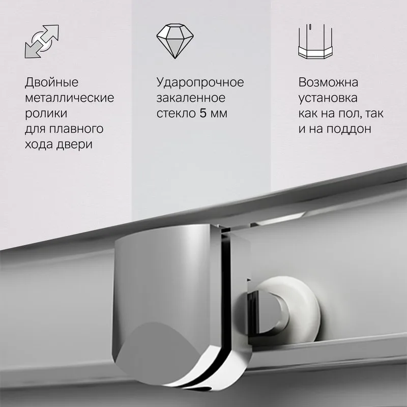 Душевой уголок AM.PM Gem W90G-401-100WT 100x100 Sancos — официальный сайт