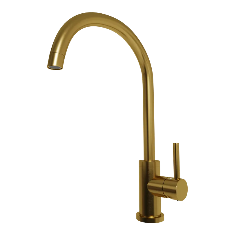 Смеситель для кухни Emar PVD ECB - 3004 PVD Golden Sancos — официальный сайт