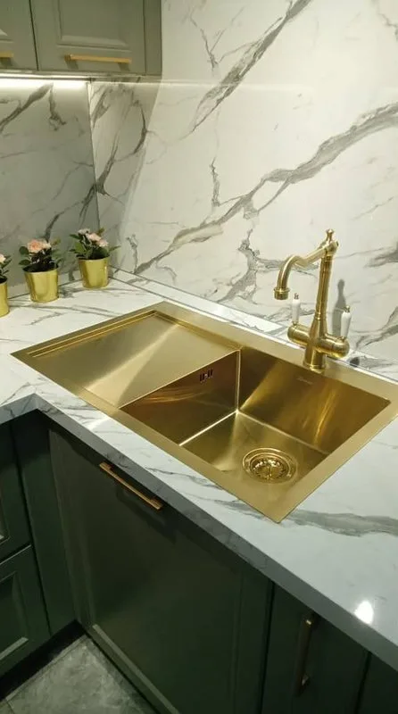Смеситель для кухни Seaman Visconti SSL-7517-LG light gold Sancos — официальный сайт