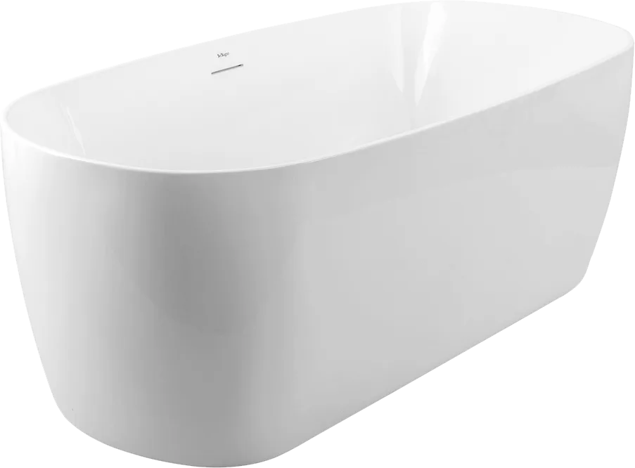 Акриловая ванна BelBagno BB415 170x80 см, отдельностоящая, белая, овальная, со сливом-переливом Sancos — официальный сайт