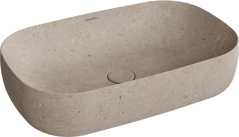 Накладная раковина KERAMA MARAZZI Magica MA.wb.65\STB бежевый камень Sancos — официальный сайт