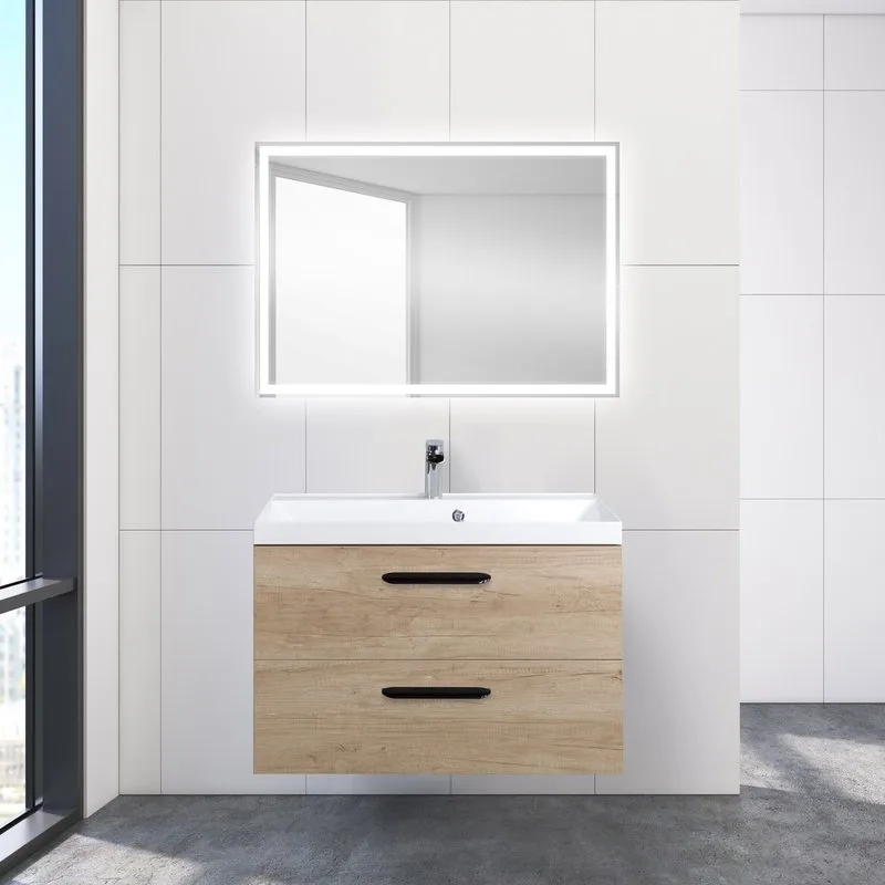 Тумба под раковину без столешницы BelBagno Aurora 80 rovere nebrasca nature Sancos — официальный сайт