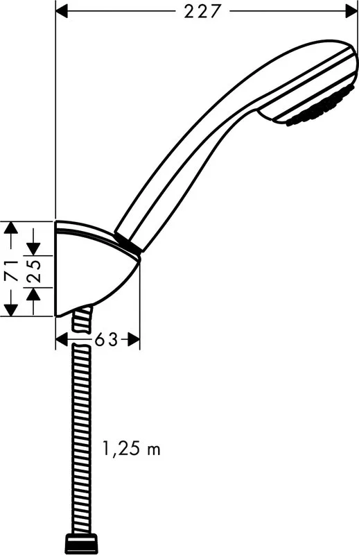 Душевой гарнитур Hansgrohe Crometta 85 27577000, хром Sancos — официальный сайт