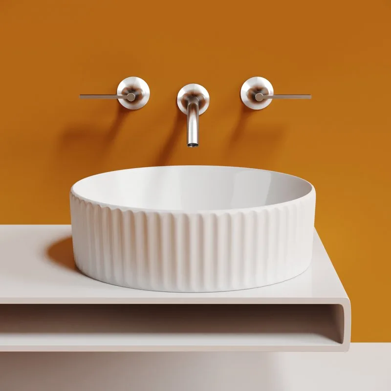 Накладная раковина Ceramicanova Element CN6057 белая глянцевая Sancos — официальный сайт