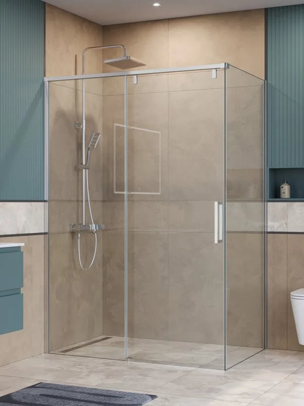 Душевой уголок BelBagno Soft Close-1 AH-1-130/100-C-Cr профиль хром Sancos — официальный сайт