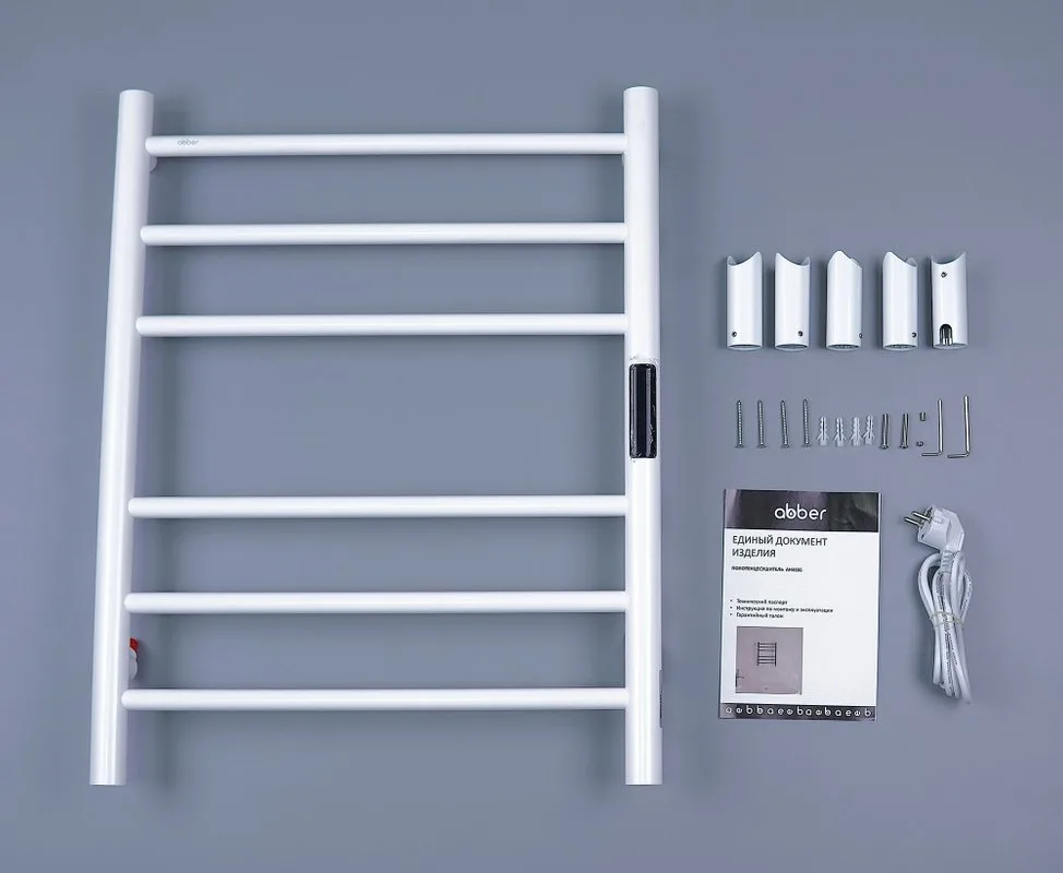 Полотенцесушитель электрический Abber Standard 4606 65x50 см, подключение справа, слева, скрытое под Sancos — официальный сайт