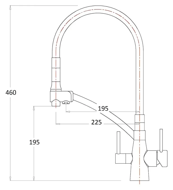 Смеситель для кухни Zorg Sanitary ZR 338-8 YF с гибким изливом Sancos — официальный сайт