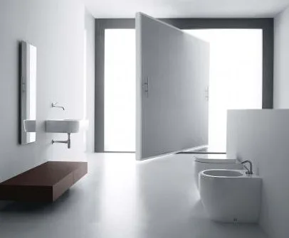 Биде напольное Kerasan Flo 312001 с креплениями Sancos — официальный сайт