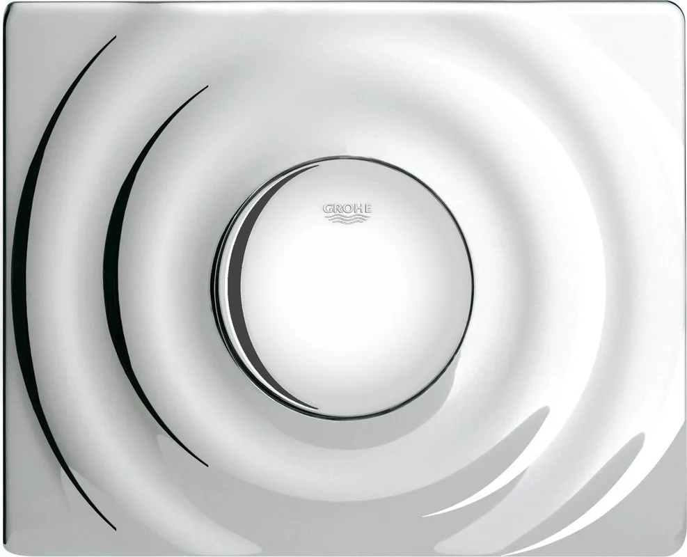 Кнопка смыва Grohe Surf 38574000, хром Sancos — официальный сайт