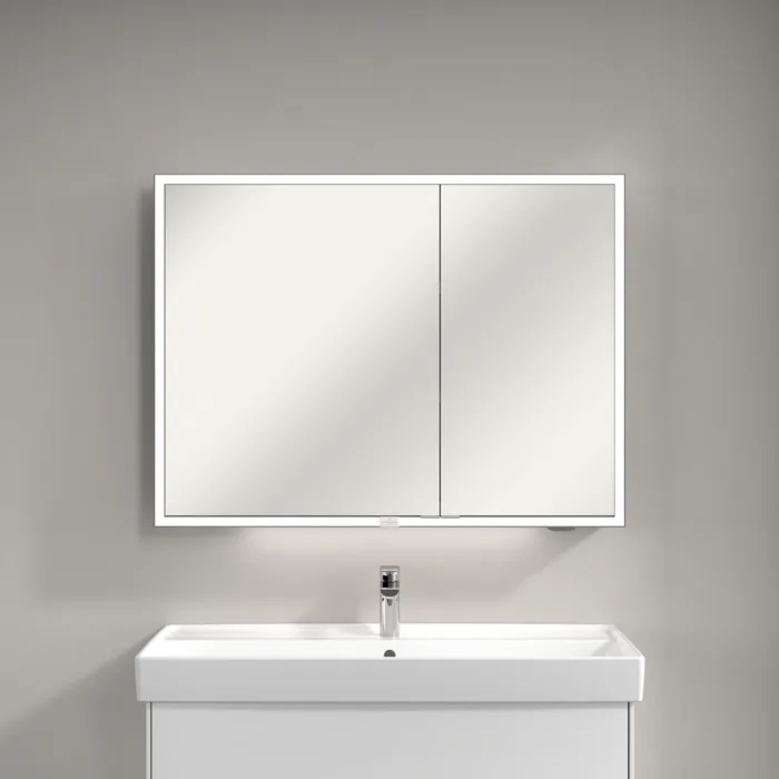 Зеркало-шкаф Villeroy & Boch My View Now A4551000 100х75 с LED-подсветкой, 6500 K Sancos — официальный сайт
