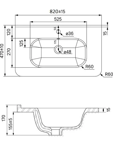 Мебельная раковина IDDIS 010 80 Sancos — официальный сайт