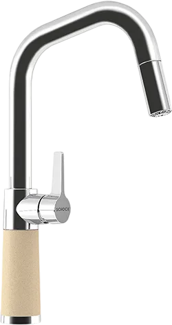 Смеситель для кухни Schock Cristalite SC-530-D выдвижной излив, лунный камень Sancos — официальный сайт