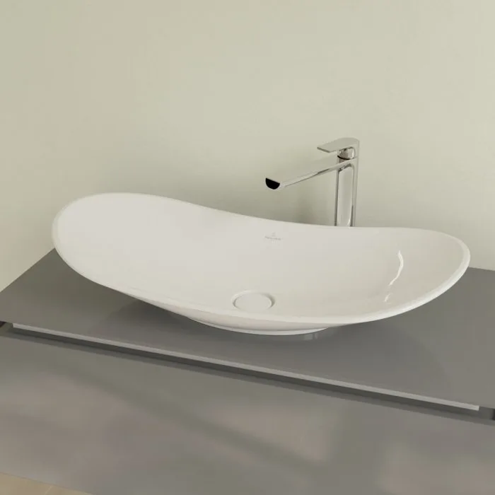 Накладная раковина Villeroy & Boch My Nature 4110 80R1 alpin CeramicPlus Sancos — официальный сайт