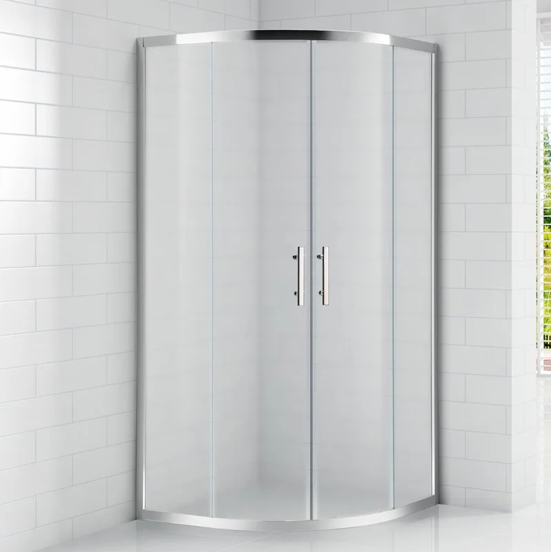 Душевой уголок Cezares Eco O-R-2 90x90, профиль хром, стекло текстурное Sancos — официальный сайт