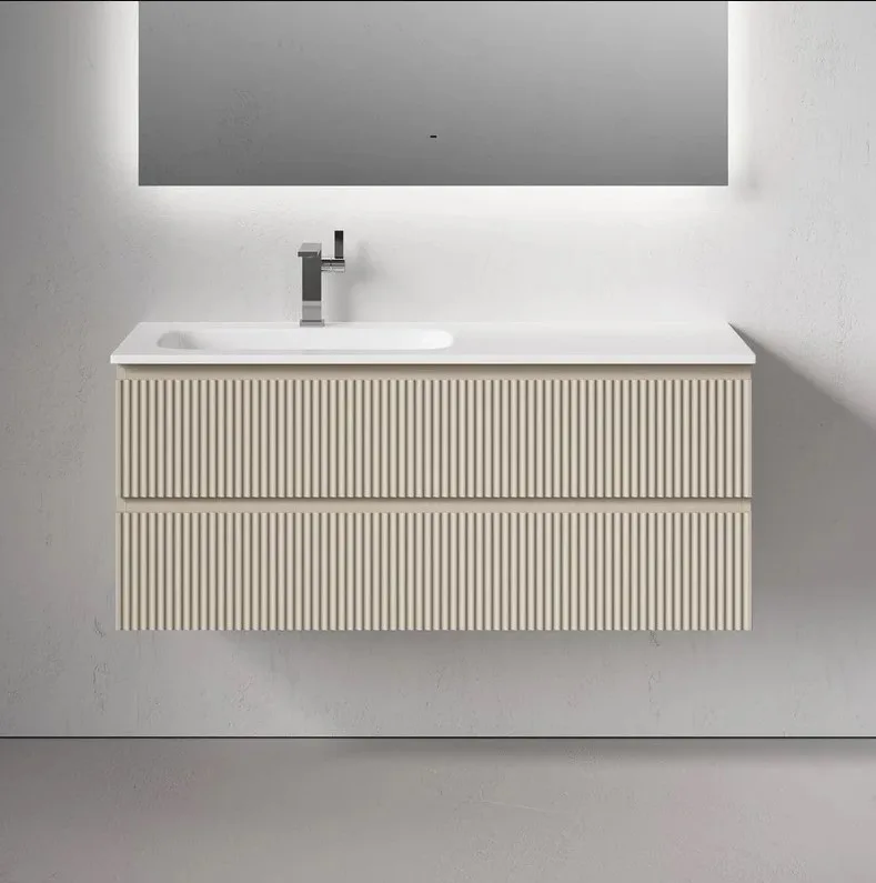 Тумба под раковину Sancos Snob R 120 подвесная Beige soft (капучино), SNR120LCE Sancos — официальный сайт