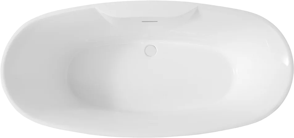 Акриловая ванна Abber AB9323 170x80 см, отдельностоящая, белая, овальная, с каркасом, со сливом-пере Sancos — официальный сайт