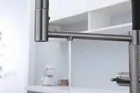 Смеситель для кухни Paulmark Nexus Diamond Nd613999-GM с гибким изливом,вороненая сталь Sancos — официальный сайт