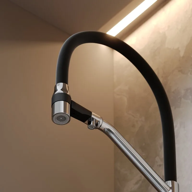 Смеситель для кухни Sancos Orta SC4008CH с гибким изливом, хром Sancos — официальный сайт