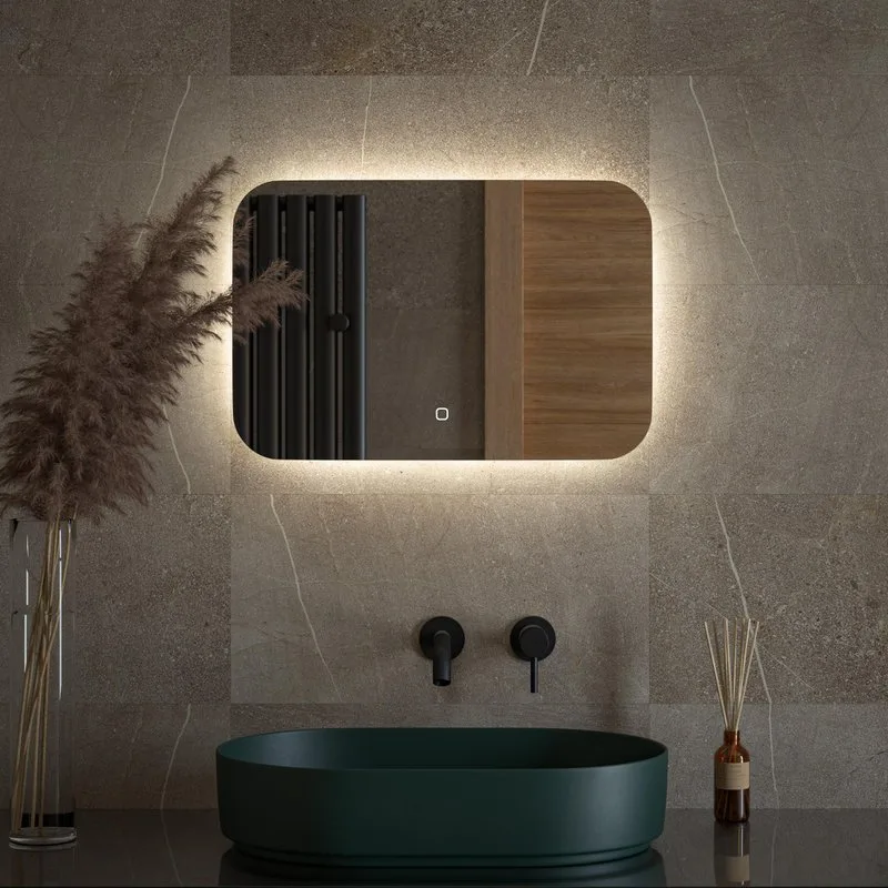 Зеркало Defesto Opti DF 2802SH 60х40 с LED-подсветкой, 4500К, сенсорный выключатель