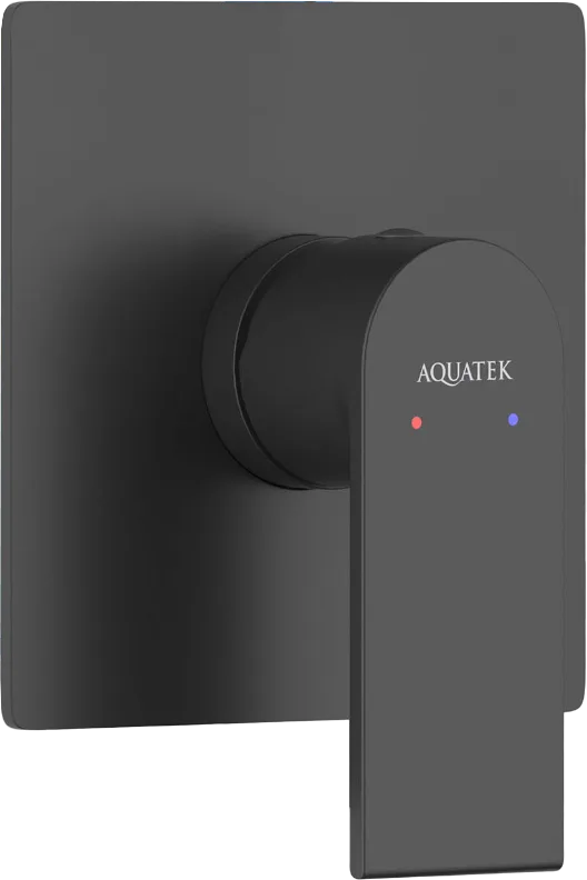Встраиваемый смеситель AQUATEK Лира AQ1466MB С ВНУТРЕННЕЙ ЧАСТЬЮ, матовый черный Sancos — официальный сайт